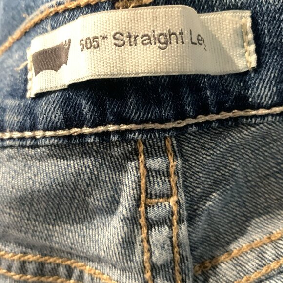 Levi's 505 Straight Leg Jeans Women's Size 16S Denim Classic - Picture 6 of 13